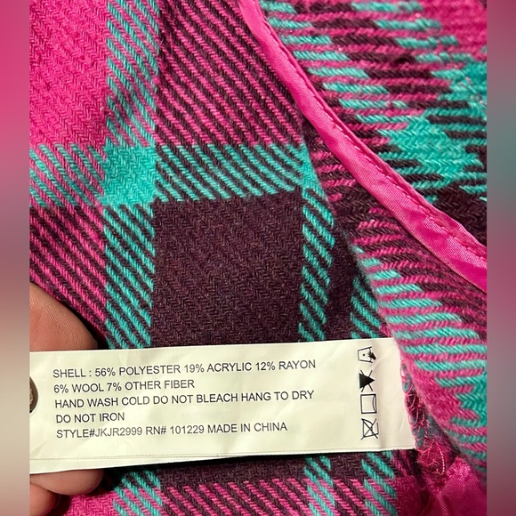 🏷️🏷️Ashley by 26 international outerwear sz L plaid shacket - Picture 8 of 9